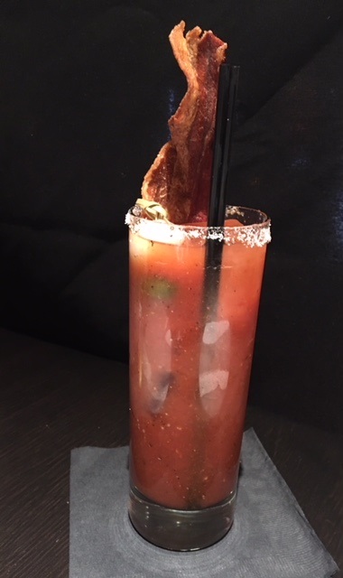 Bloody with bacon
